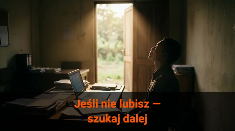Jeśli nie chcesz lub nie lubisz tego robić, poszukaj innego zajęcia...